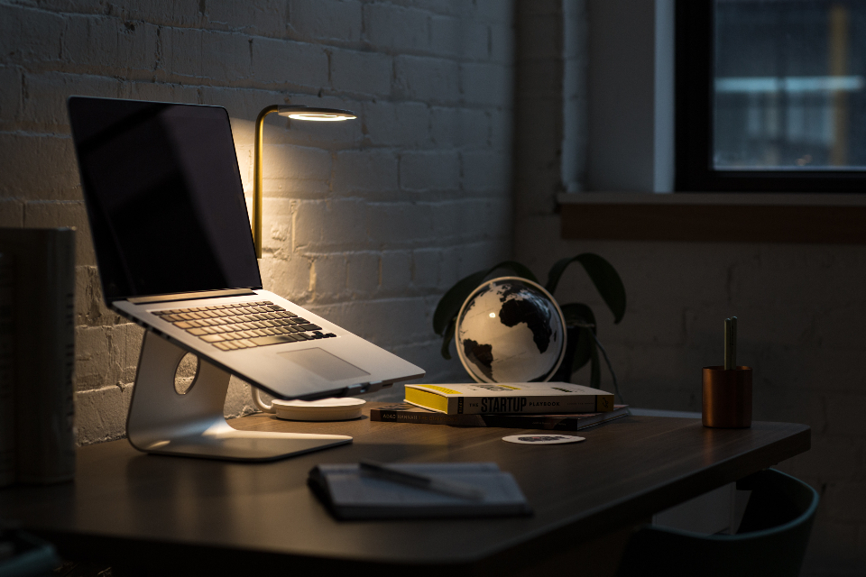 Modern laptop set up on a desk, ready for repair or everyday use
